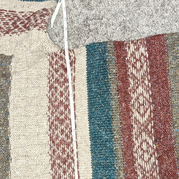 Vintage True Mark wool blend pullover long sleeve v-neck sweater - M - Picture 6 of 8